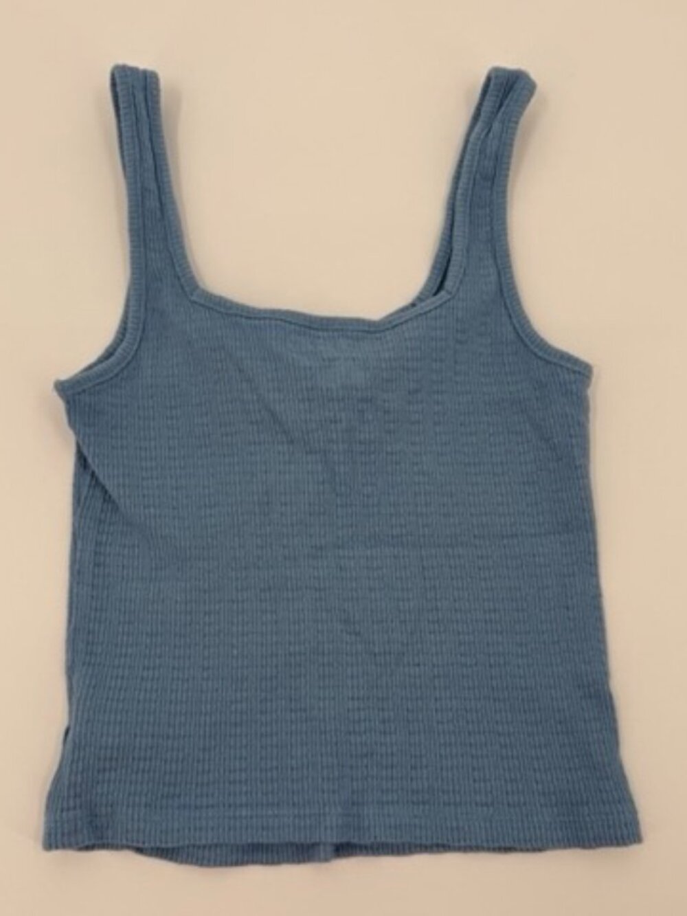 American Eagle Dusty Blue Stretch Tank Top Size Medium